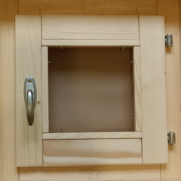 Окно деревянное с двойным остеклением Бронза 60*60